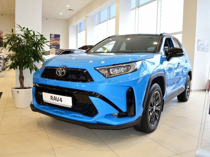 Тойота rav4 голубая