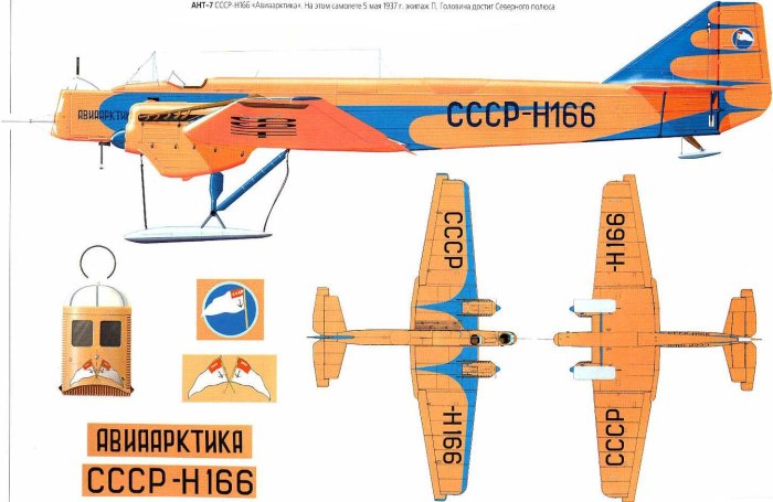 Самолет ТБ-1 чертежи