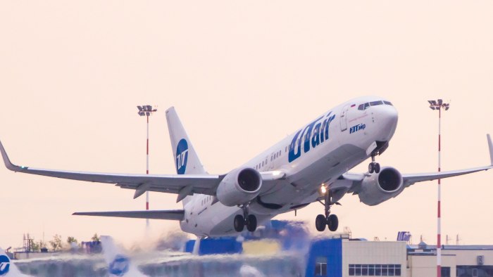 Boeing 737–800 вылет из Ханты Мансийска