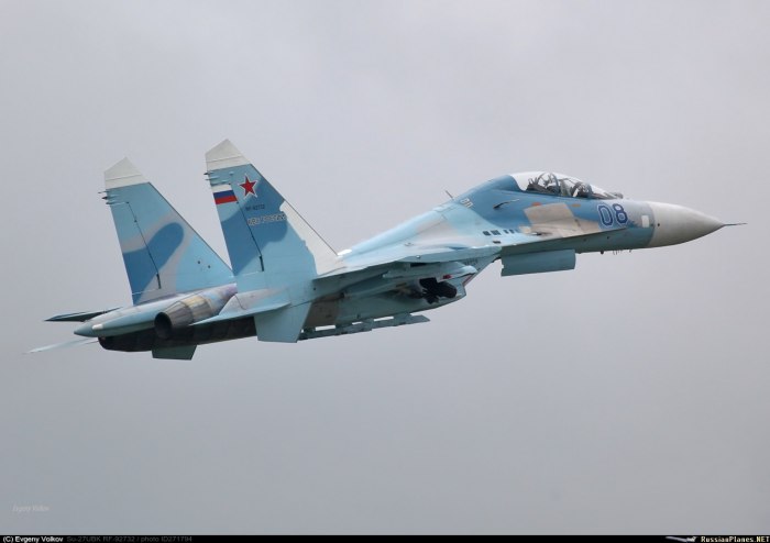 Самолет Су-27уб