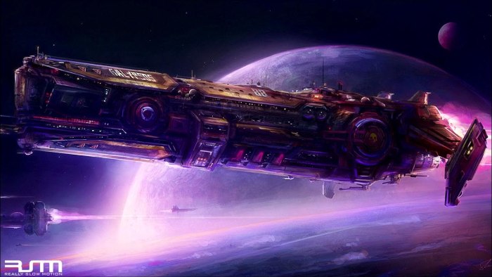 Sci Fi космический корабль линкор