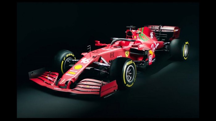 Болид f1 Ferrari sf21