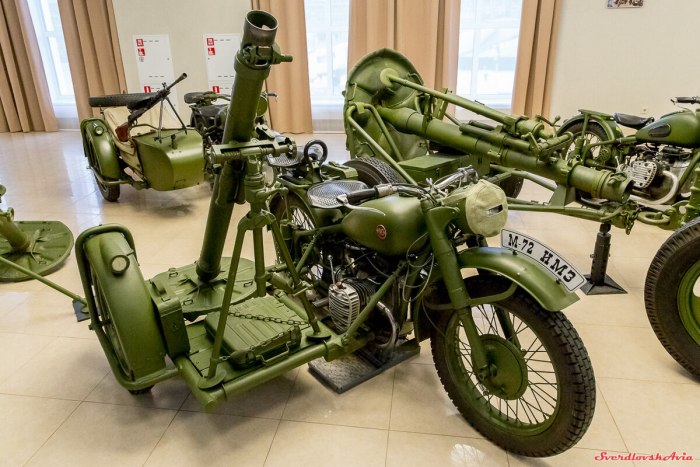 Советский военный мотоцикл м72