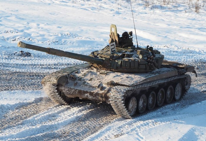 Т-72 С отвалом