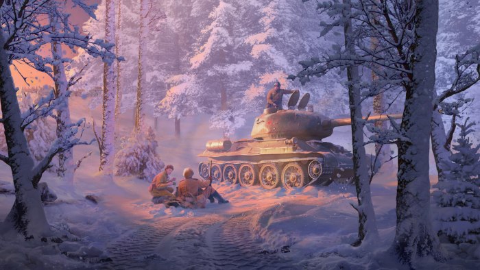 Пейзажи с танками