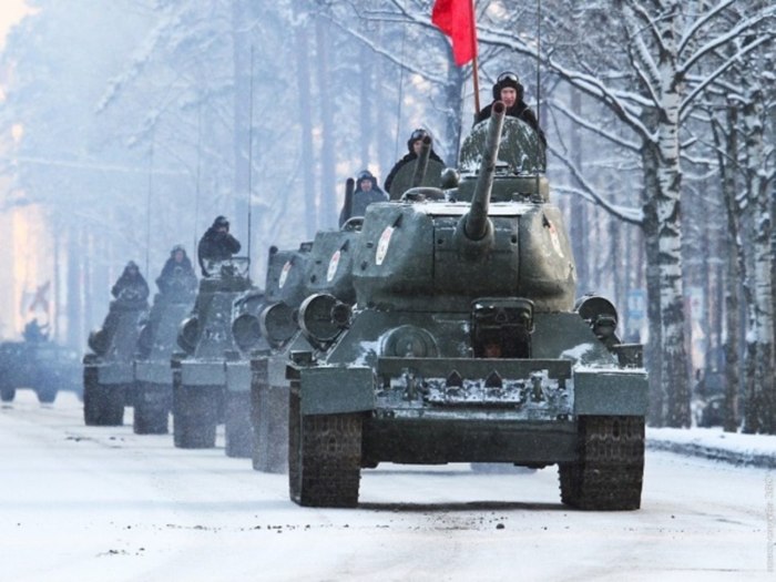 Танкисты зимой