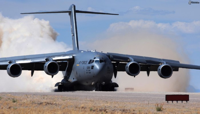 Американский грузовой самолет c17 Globemaster