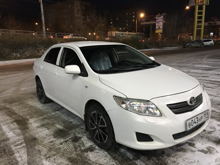 Toyota Corolla 2008 белая