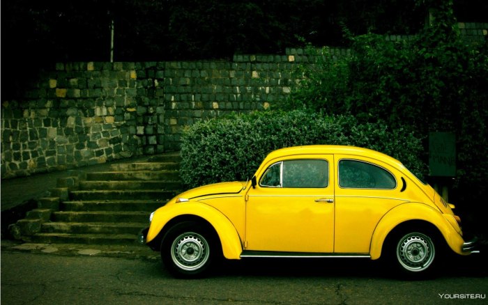 Volkswagen Beetle 1963 желтый