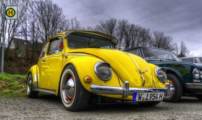 Volkswagen Beetle 1963 желтый