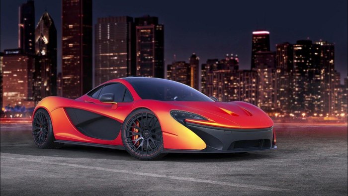 MCLAREN p1 красный