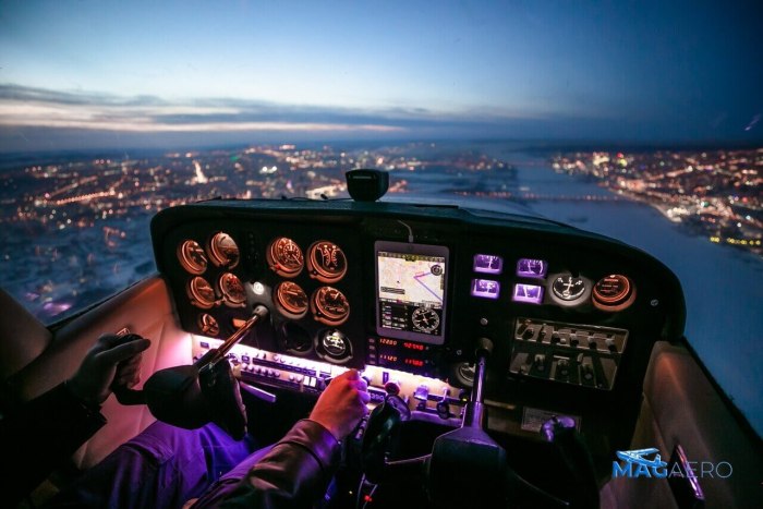 Cessna 172 кабина