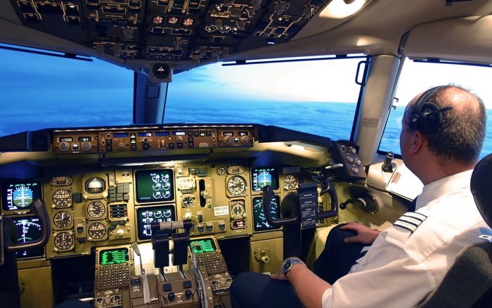 Кабина пилота Боинг 737 s7