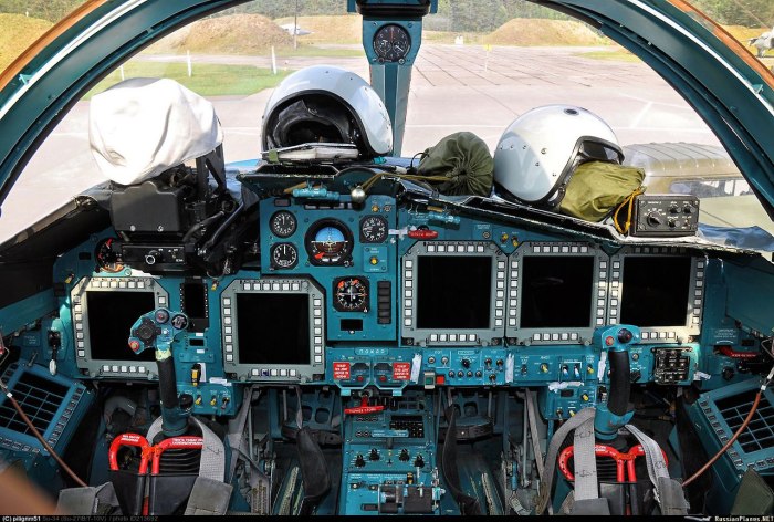 Су-34 кабина пилота