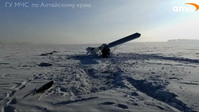 Крушение легкомоторного самолета в Алтайском крае на аэродроме