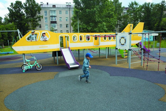 Детская площадка самолет