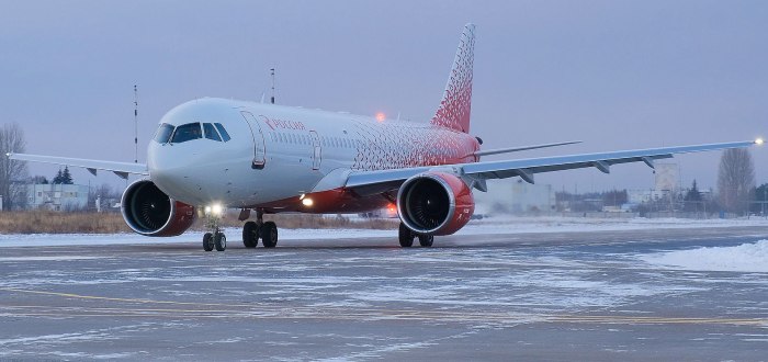 МС-21 В ливрее авиакомпании Россия