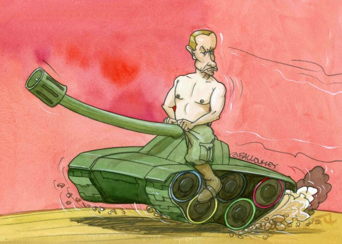 Танкист карикатура