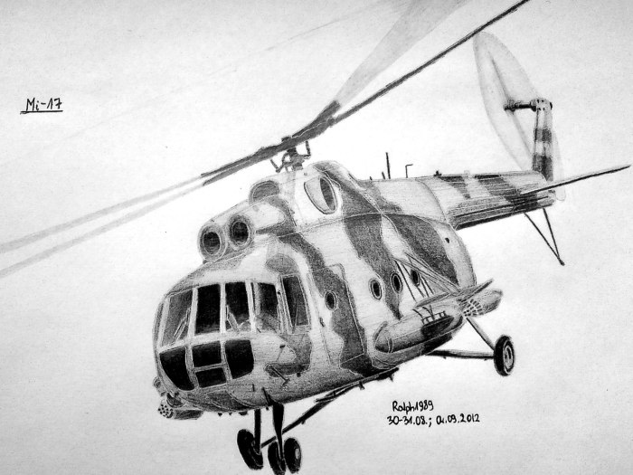 Вертолёт ми-8 рисунок