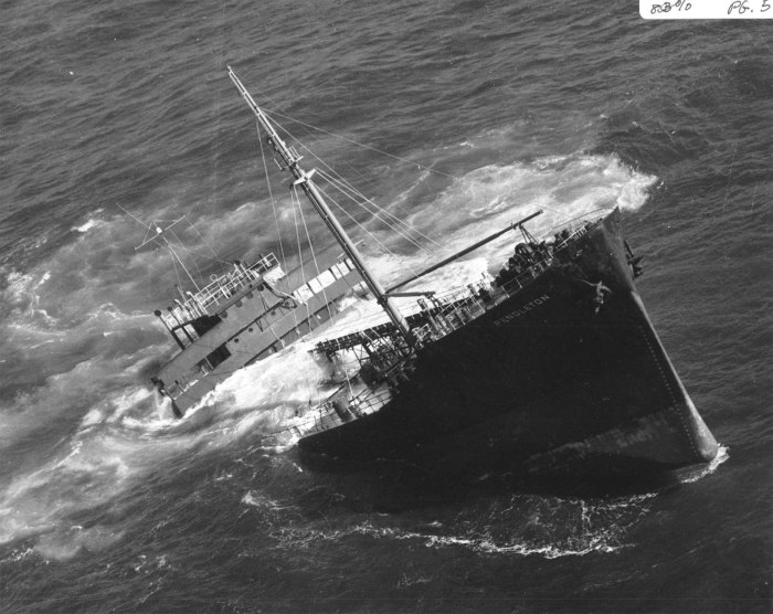 Танкер Пендлтон 1952 катастрофа
