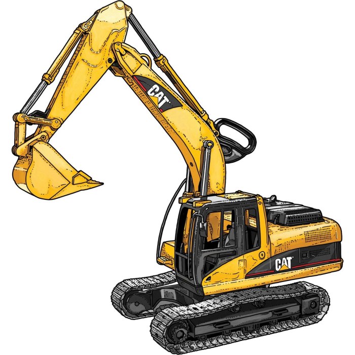 Погрузчик Caterpillar вектор