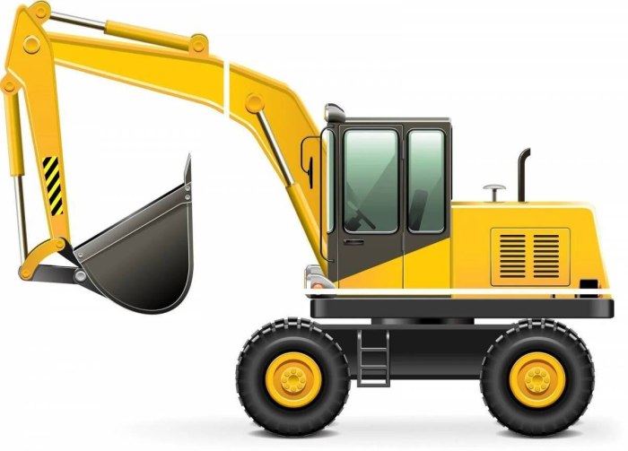 Трактор JCB вектор