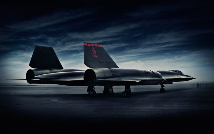 SR-71 Blackbird черный Дрозд