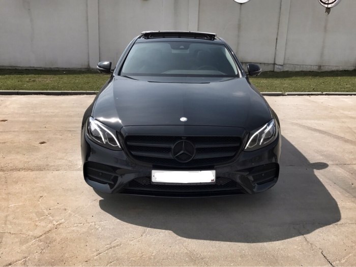 Мерседес w213 черный матовый