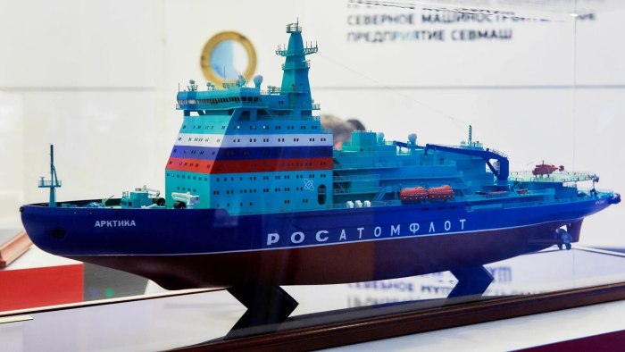 Сборная модель Арктика атомный ледокол