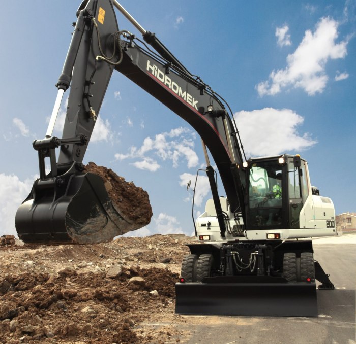Hidromek колесный экскаватор полноповоротный