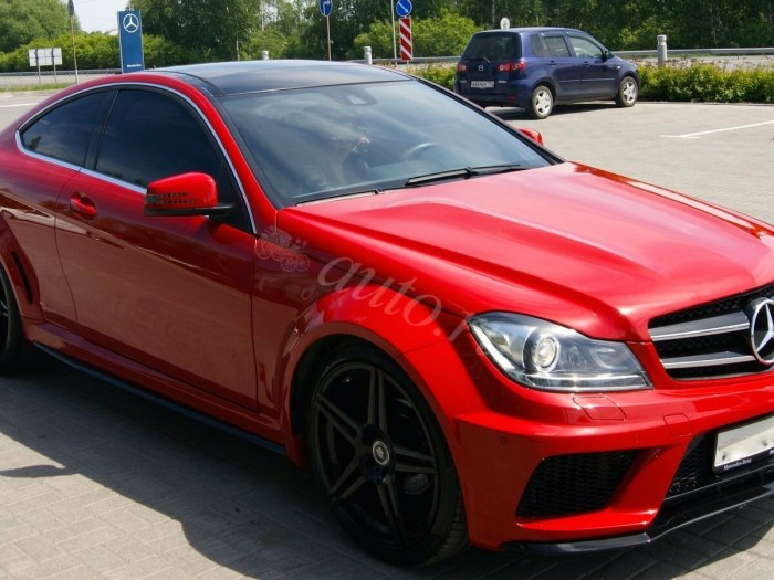Мерседес w204 красный