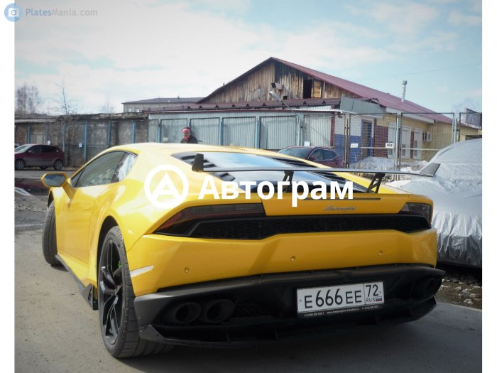 666 72 Ламборджини Хуракан