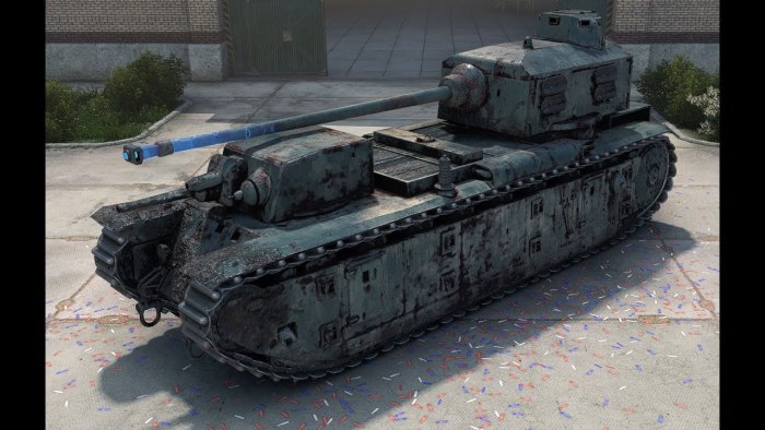 Сверхтяжёлый французский танк FCM f1