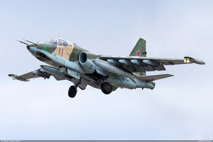 Штурмовики Су-25 ВВС России
