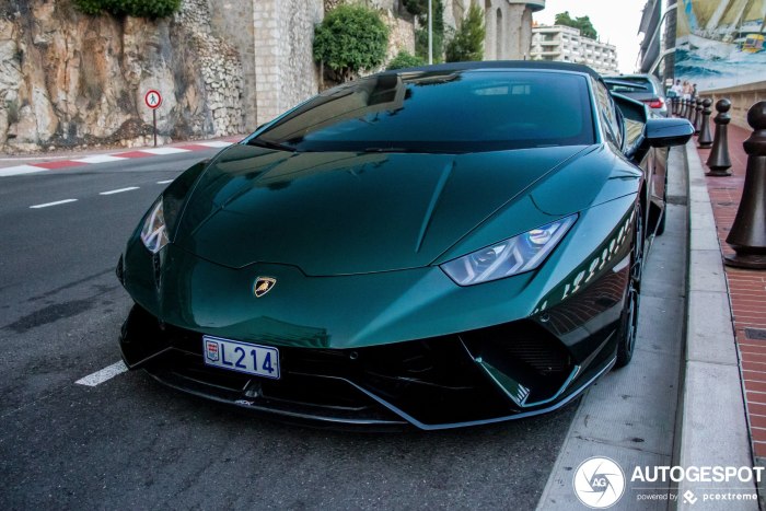 Изумрудный Lamborghini Huracan