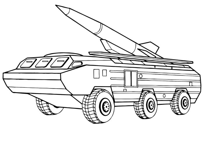 Раскраска военные машины