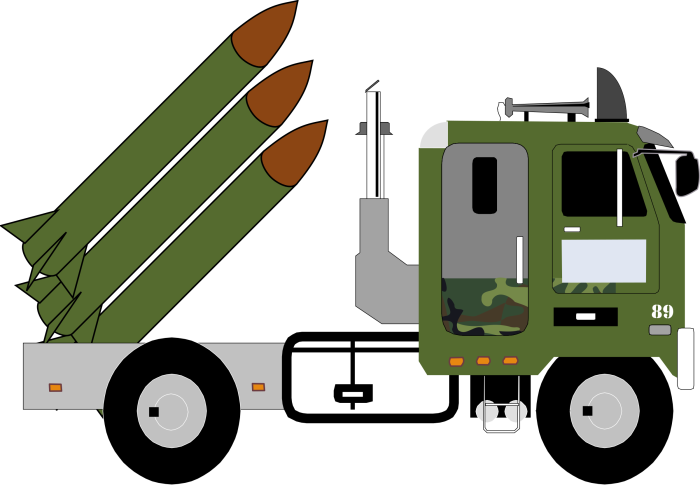 Военные машины с ракетами