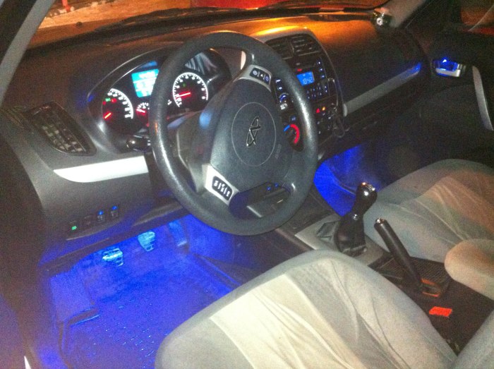 Chery Tiggo 7 Pro подсветка салона