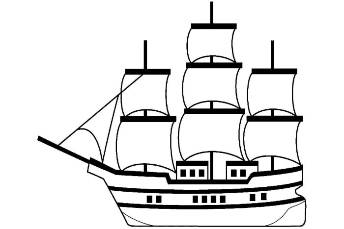Парусник рисунок