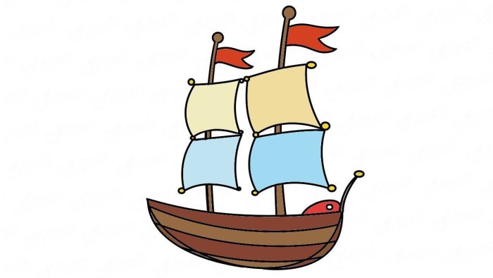 Парусник рисунок