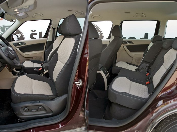 Skoda Yeti салон трансформер