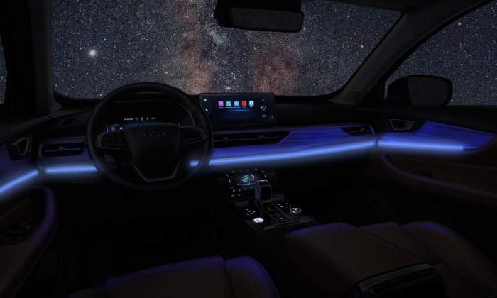 Chery Tiggo 8 Pro Max подсветка салона