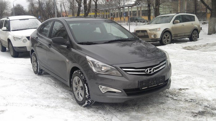 Hyundai Solaris 1 Рестайлинг серый