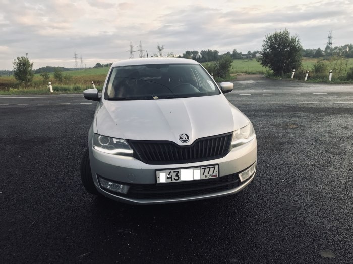 Skoda Rapid серебристый