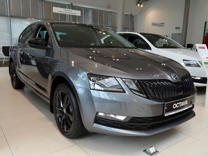 Skoda Octavia 2021 серая