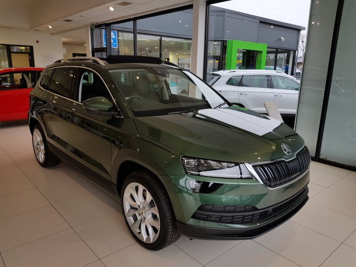 Skoda Karoq зеленый