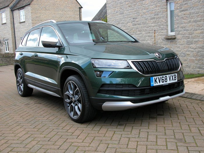 Skoda Karoq зеленый