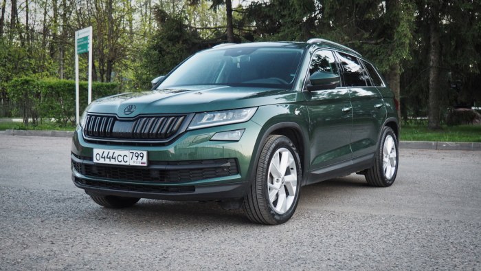 Skoda Kodiak зеленый