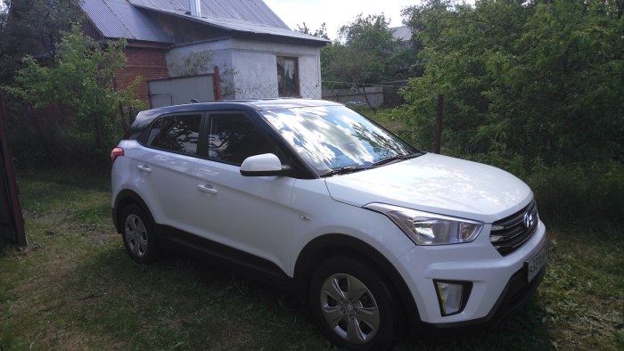 Hyundai Creta белая с черной крышей
