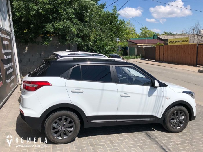 Hyundai Creta белая с черной крышей